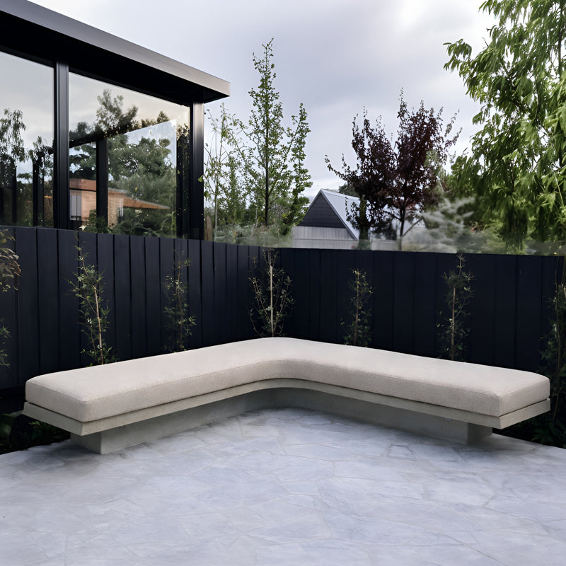 Custom Outdoor Curved L Shape Cushions