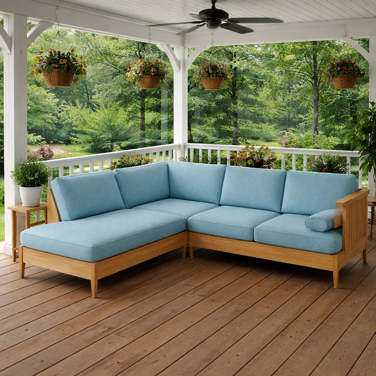 Custom Outdoor L Shape Sectional Cushion – LHS - Image 4 | ZIPCushions - view 4