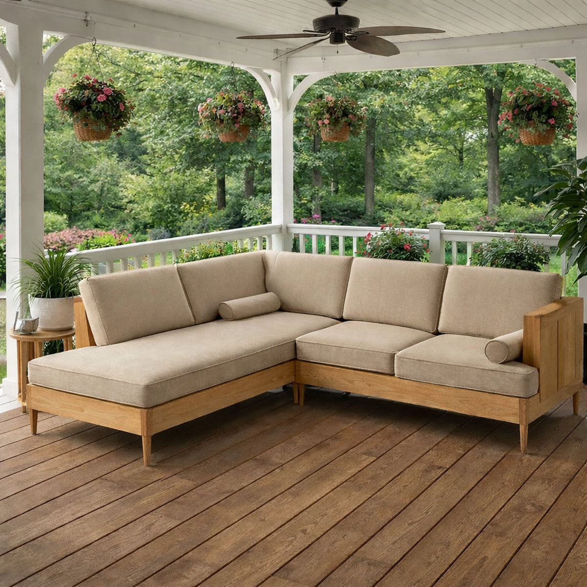 Custom Outdoor L Shape Sectional Cushion – LHS - Image 3 | ZIPCushions - view 3