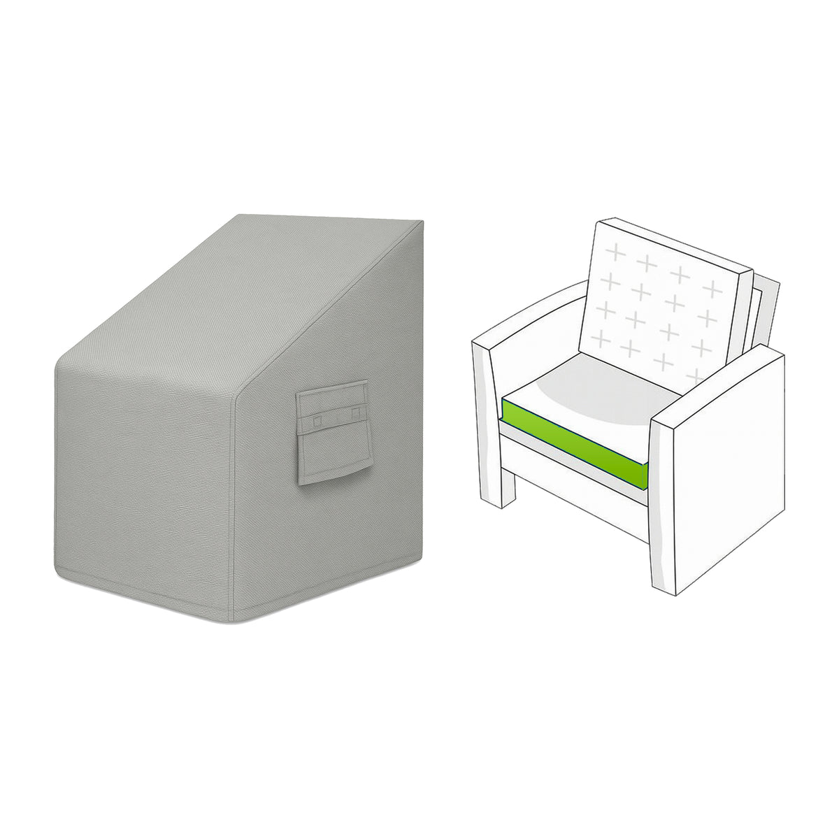 Custom Patio Lounge Chair Cover