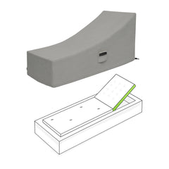Custom Rectangle Chaise Lounge Cover