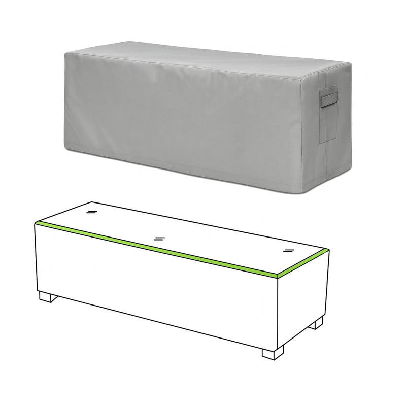 Custom Rectangle Ottoman Cover