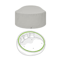 Custom Round Enclosed Outdoor Daybed Cover