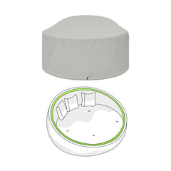 Custom Round Enclosed Outdoor Daybed Cover