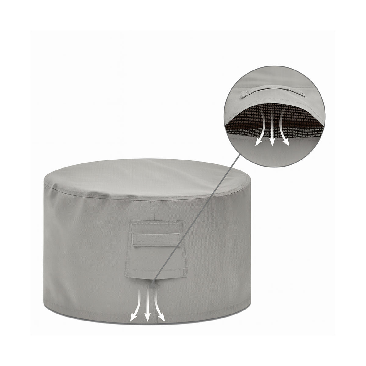 Custom Round Ottoman Cover