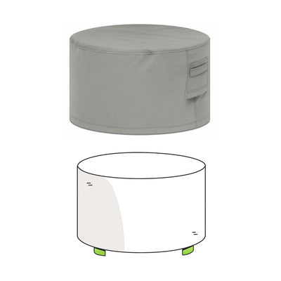 Custom Round Ottoman Cover