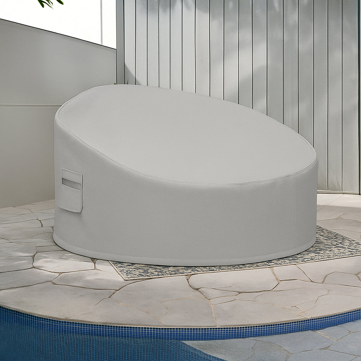 Custom Round Wicker Outdoor Daybed Cover