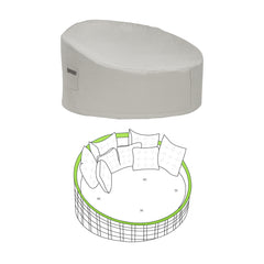 Custom Round Wicker Outdoor Daybed Cover