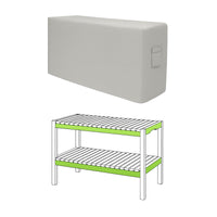 Custom Slatted Shoe Bench Cover