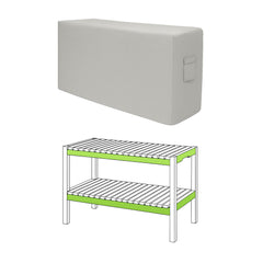 Custom Slatted Shoe Bench Cover