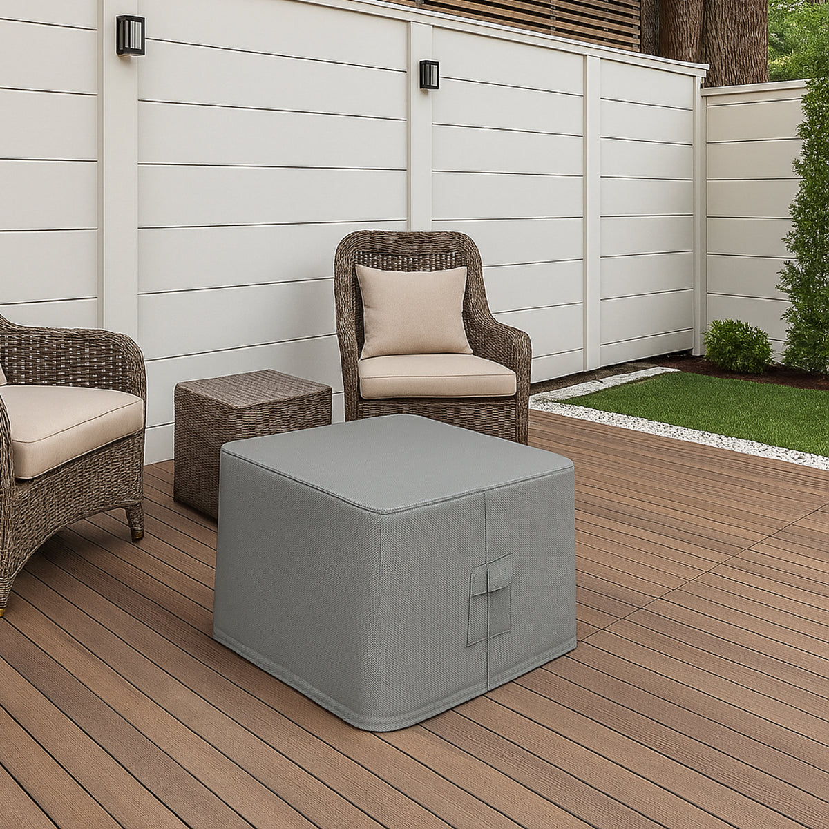 Custom Square Ottoman Cover