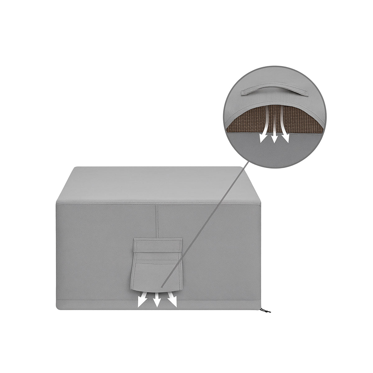 Custom Square Ottoman Cover