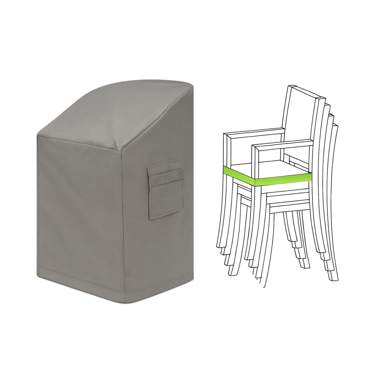 Custom Stackable Chair Cover