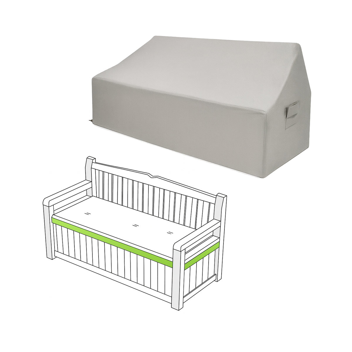 Custom Storage Bench Cover