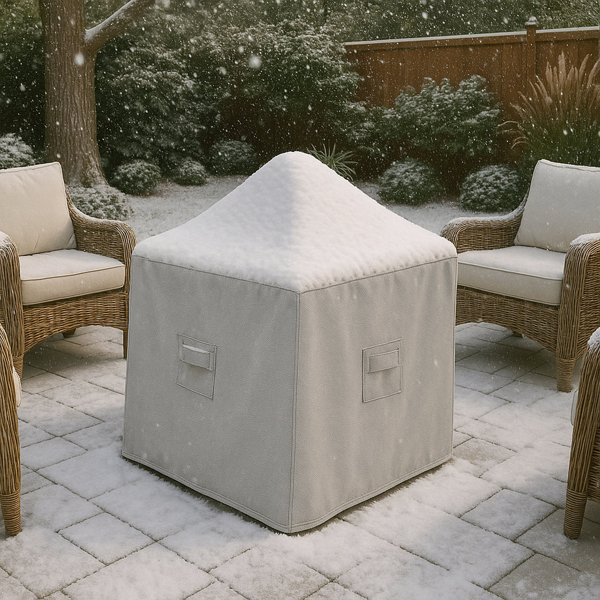 Custom Triangular Fire Pit Cover