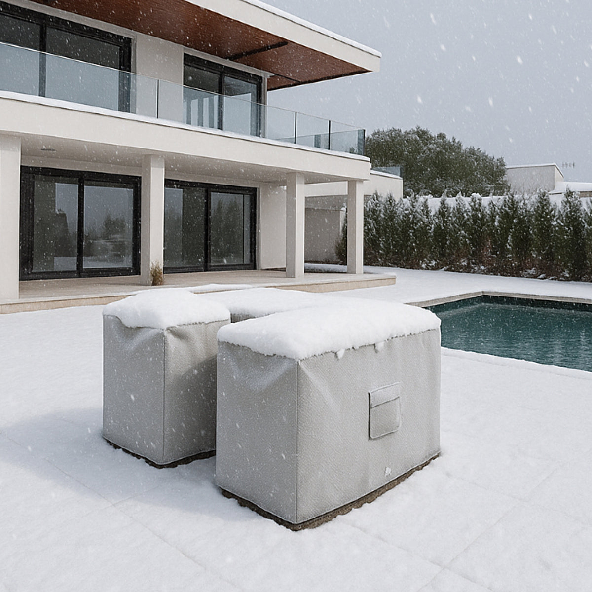 Custom U Shape Bar Island Cover