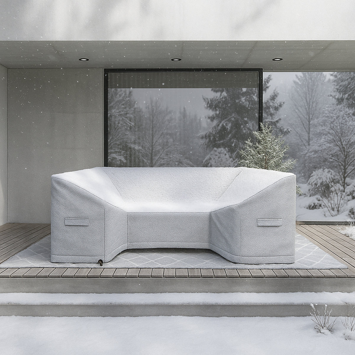 Custom U shaped Couch Covers - Style 1