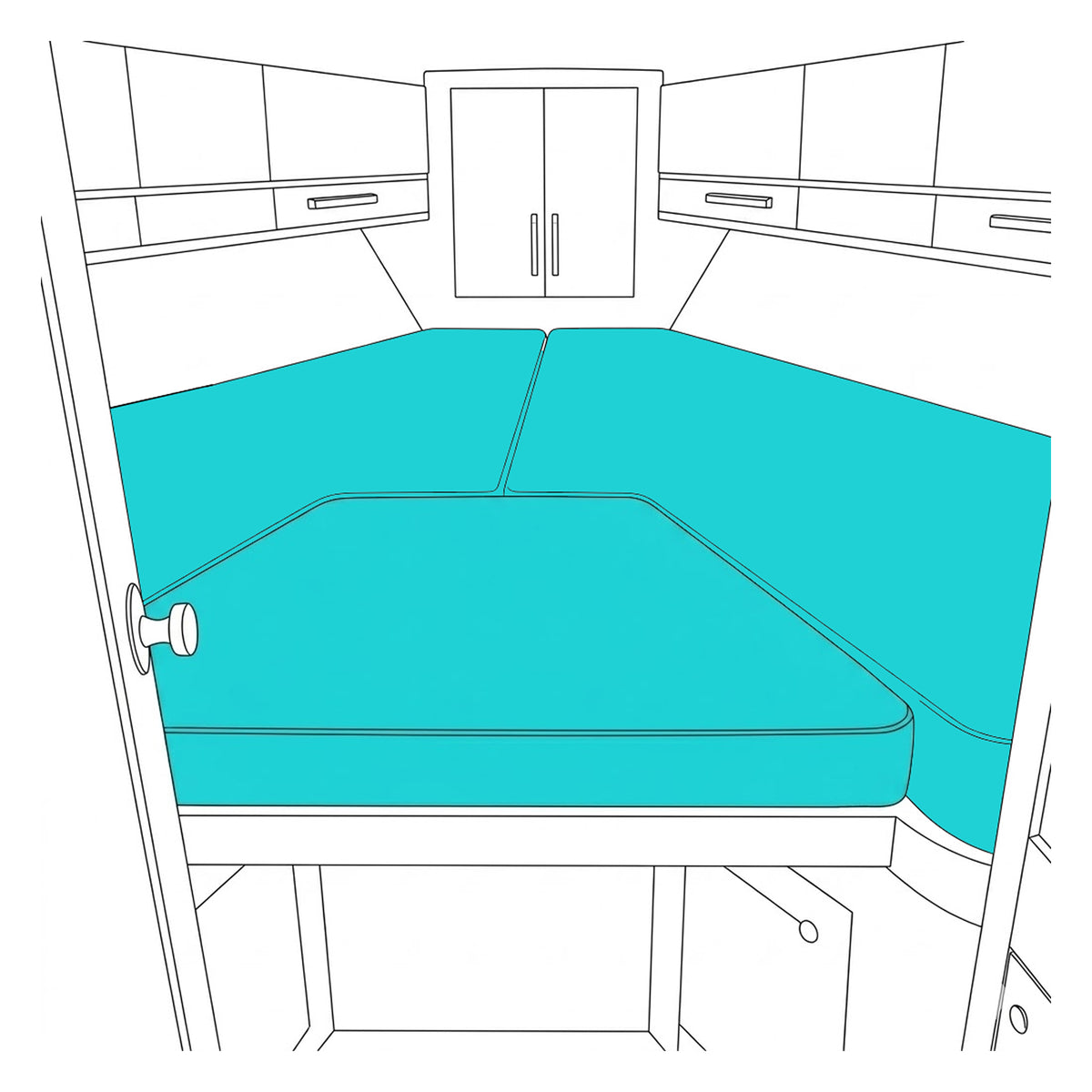 Custom V-Berth Boat Cushion - Image 1 | ZIPCushions