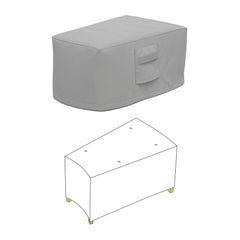 Custom Wedge Ottoman Cover