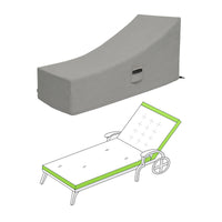 Custom Wheeled Chaise Lounge Cover