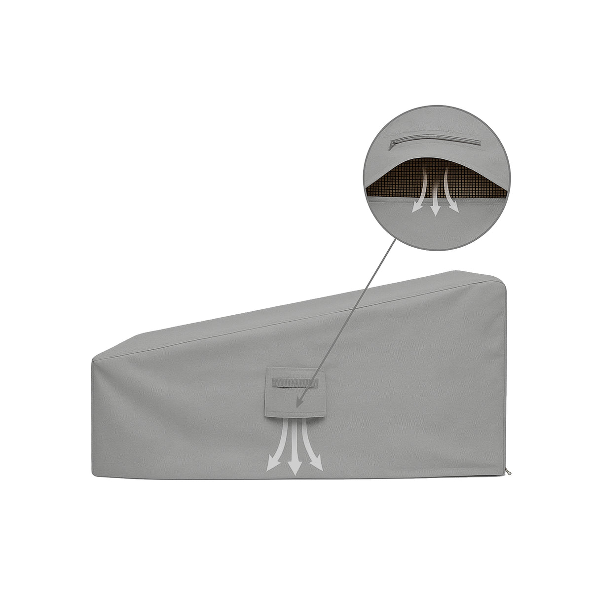 Custom Wheeled Double Chaise Lounge Cover