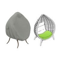 Custom Wicker Egg Chair Cover