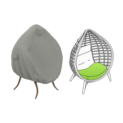 Custom Wicker Egg Chair Cover