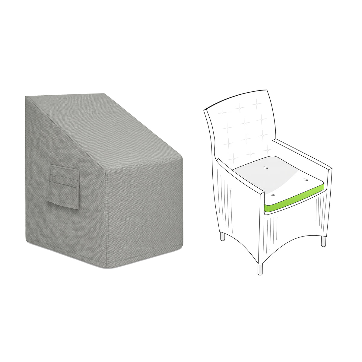 Custom Wicker Patio Chair Covers