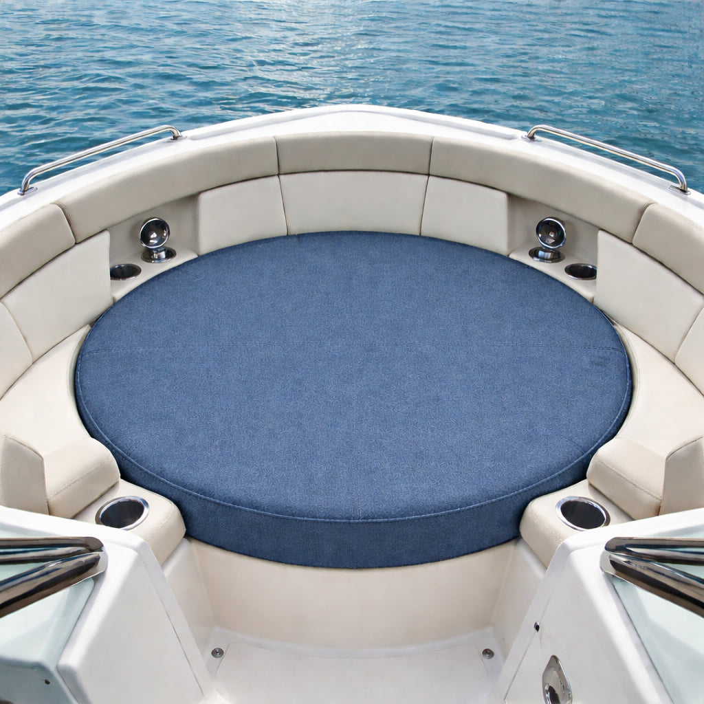 Luxury boat bow seating area