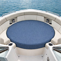 Luxury boat bow seating area