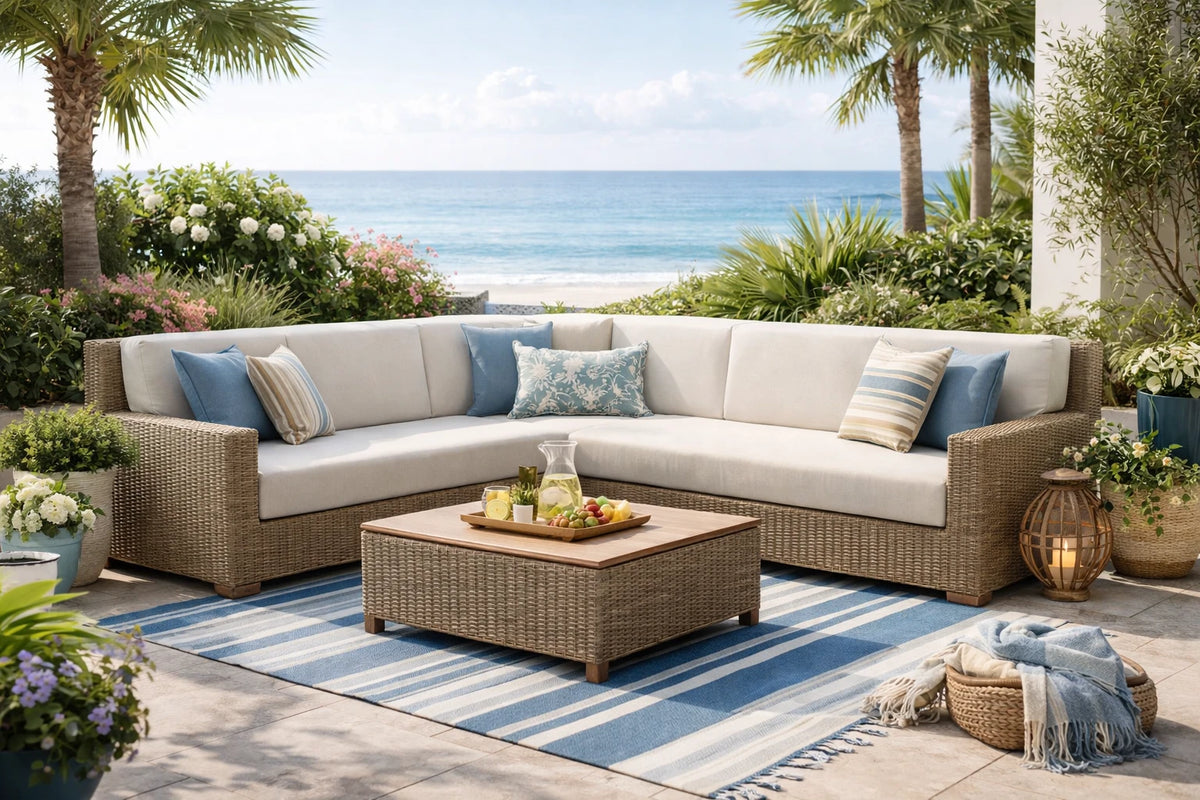 Custom L Shape Outdoor Cushion - view 3