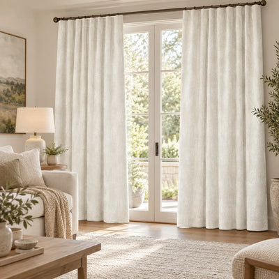 Custom Oyster Icicles Jacquard Curtain