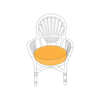 Custom Round Chair/Stool Seat Cushions |  ZIPCushions