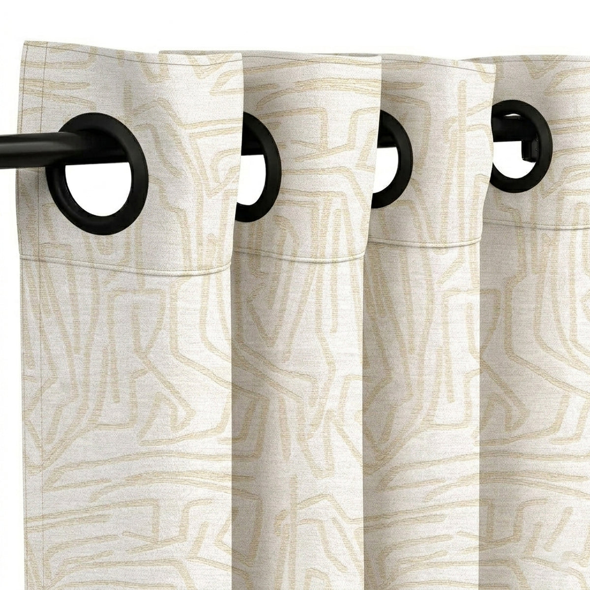 Daisy Lineart Jacquard Curtain - view 4