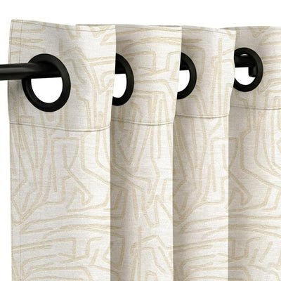 Daisy Lineart Jacquard Curtain - alternate view