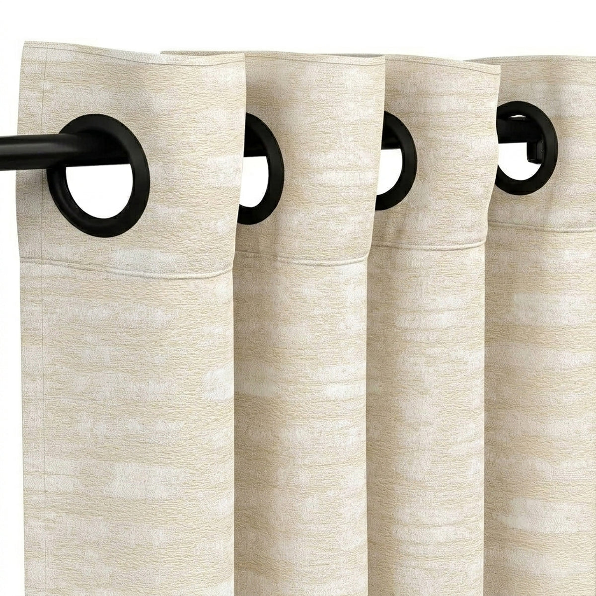 Daisy Sandstone Woven Curtain - view 4