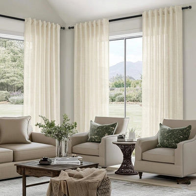 Custom Daisy Absolute Sheer Curtain - Primary image