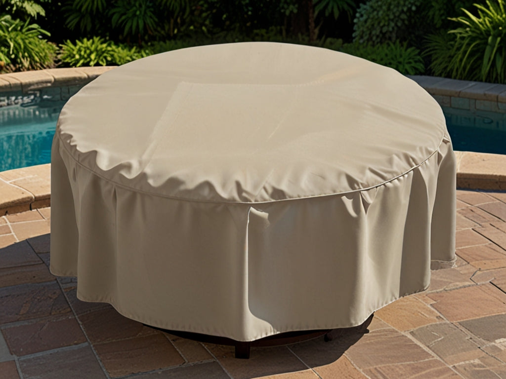 custom circlular firepit cover