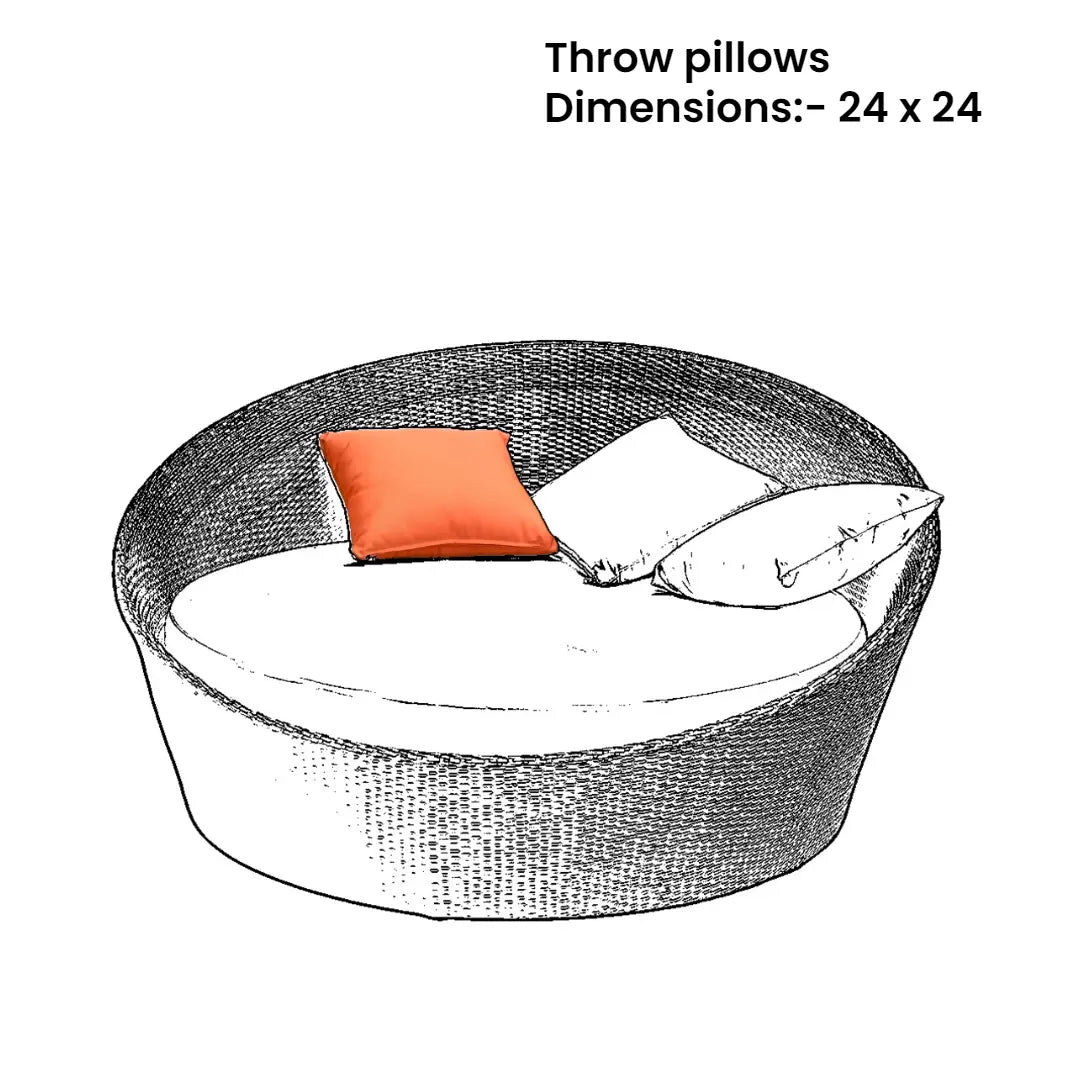 24 x 24 Throw Pillows |  ZIPCushions