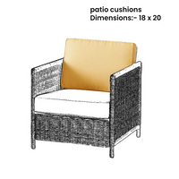 18 x 20 Patio Cushions