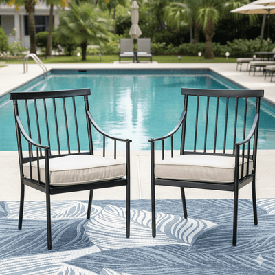 Sunbrella® Outdoor Dining Chair Cushion - alternate view