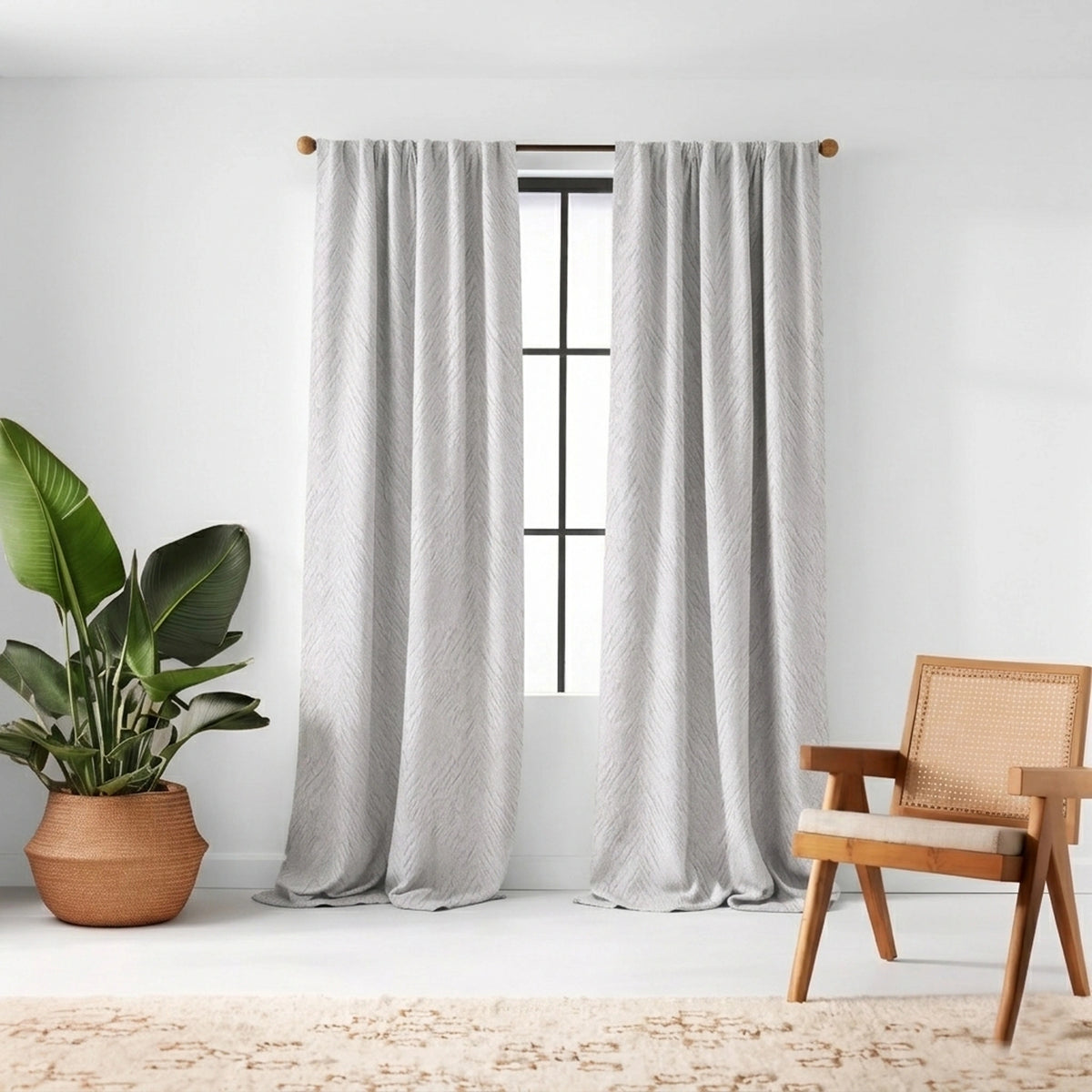 Arrow Dove Textured Curtain