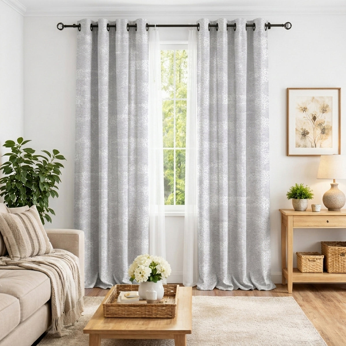 Driftwood Expanse Woven Curtain