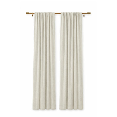 Egg Shell Beaded Crossweave Curtain - Secondary image