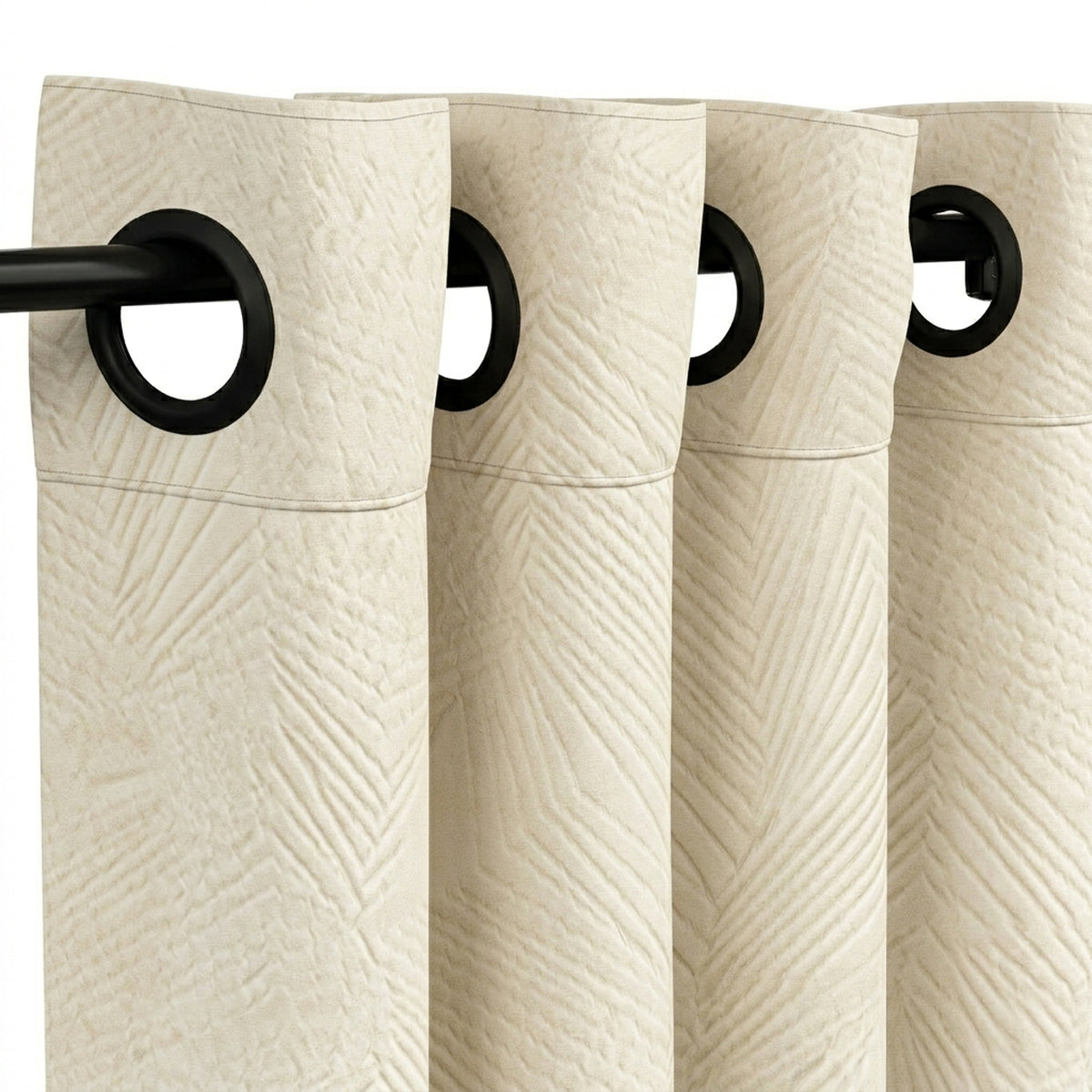 Eggshell Abstraction Woven Curtain - view 4