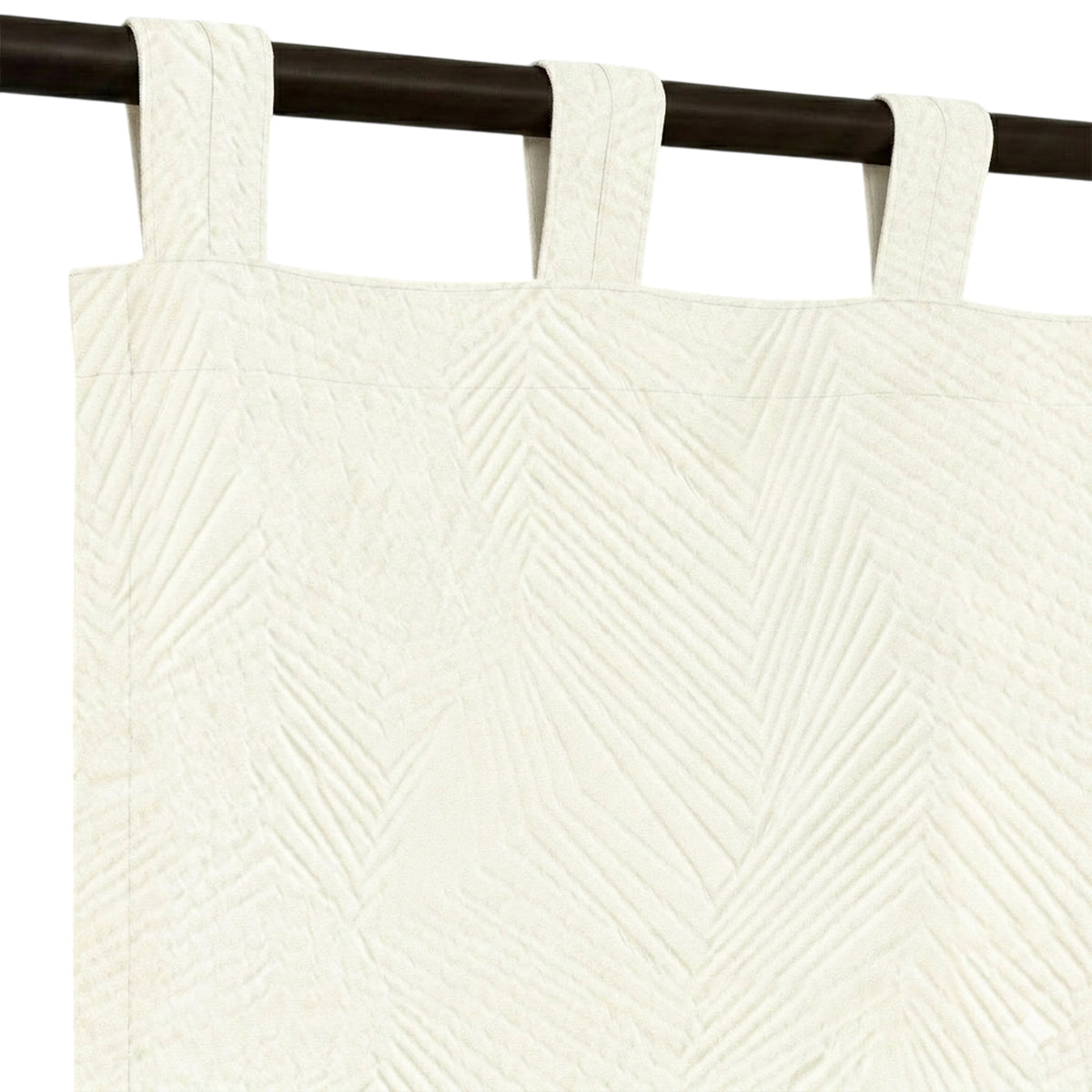 Eggshell Abstraction Woven Curtain - view 5