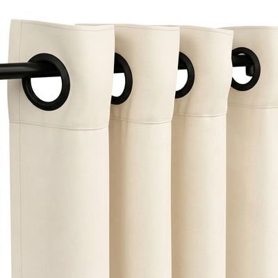 Eggshell Luxury Plush Drape - Secondary image