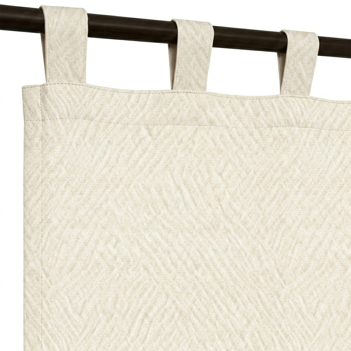 Eggshell Rill Woven Curtain - view 5