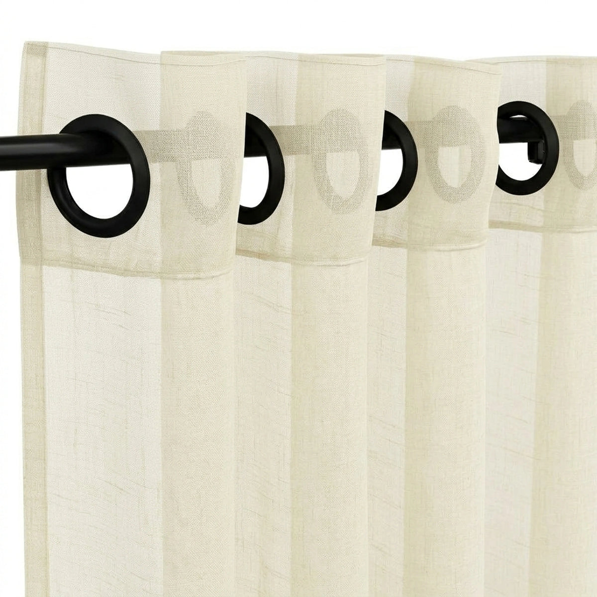 Custom Fawn Absolute Sheer Curtain - view 4