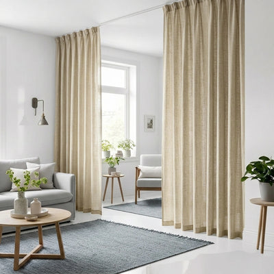 Custom Fawn Softlight Curtain - Primary image